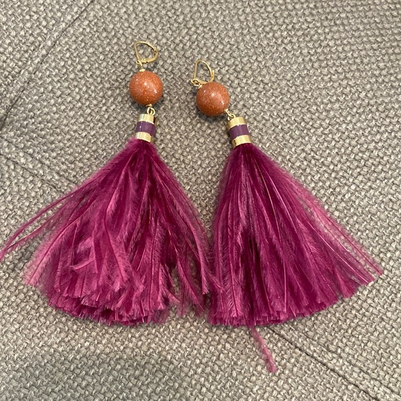 kate spade Jewelry - Large Feather Statement Earrings